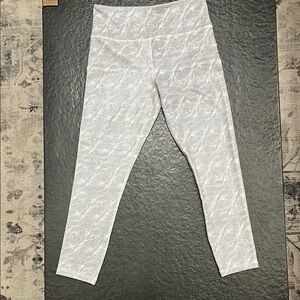 ZYIA White Textured Leggings